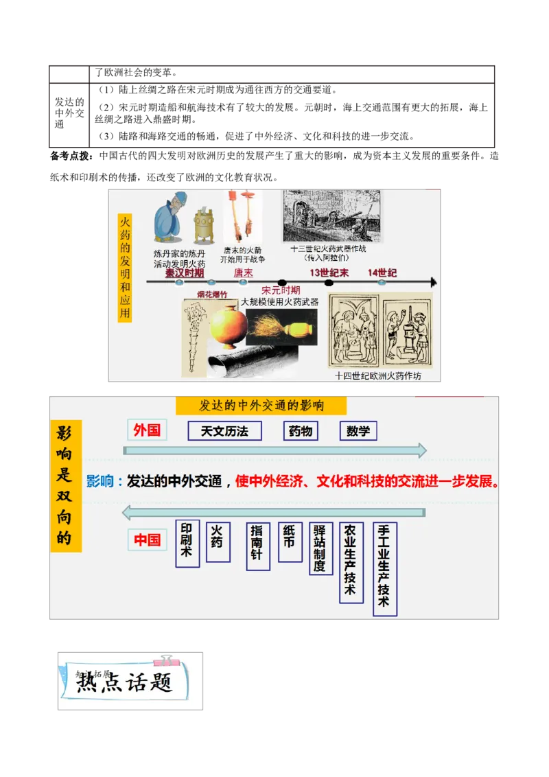 重难点03繁荣与开放的时代、民族关系发展和社会变化（原卷版）_8历史中考复习_2023年中考复习资料_专项复习_冲刺中考2023年历史时事热点抢分集训+重难点抢分攻略