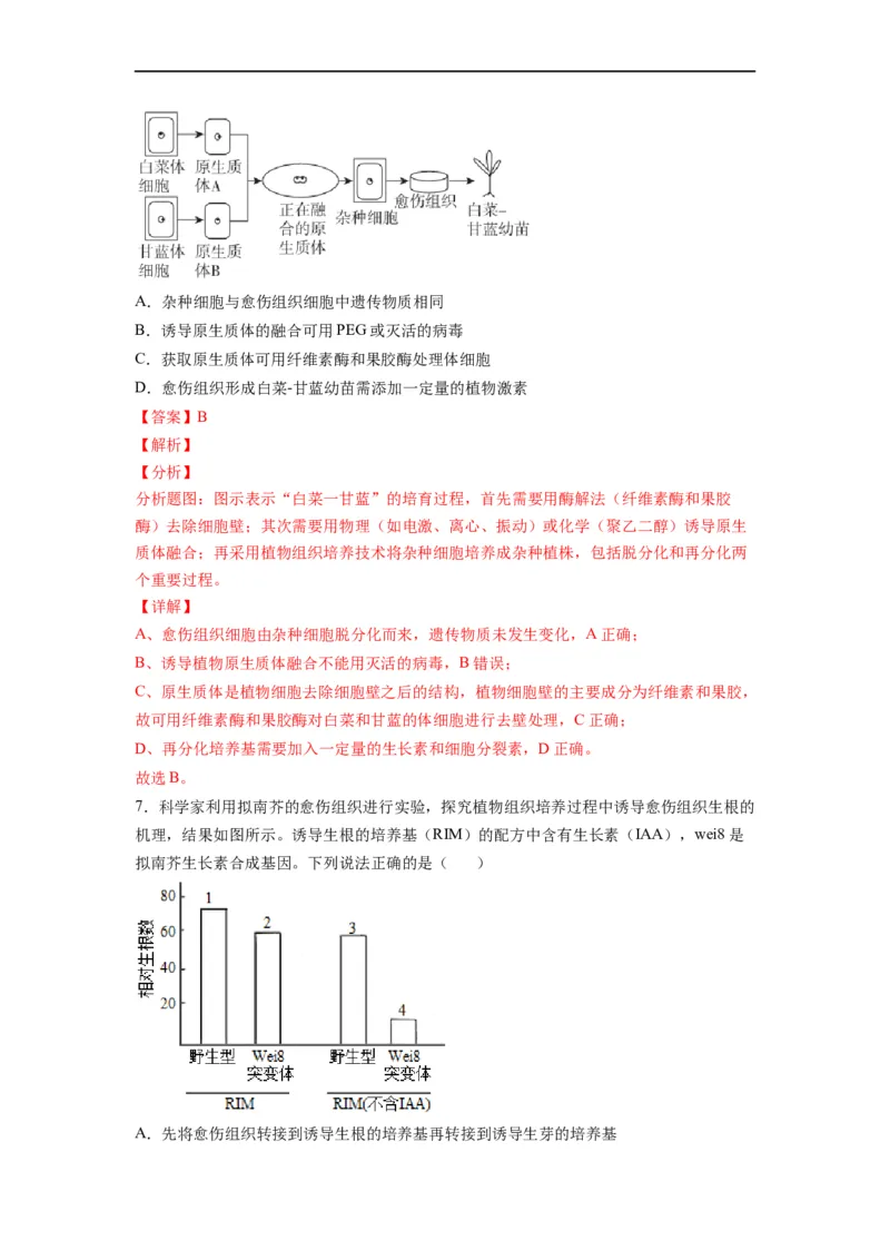 重难点18细胞工程与胚胎工程（解析版）_通用版（老高考）复习资料_2023年复习资料_专项复习_2023年高考生物热点&middot;重点&middot;难点专练（全国通用）