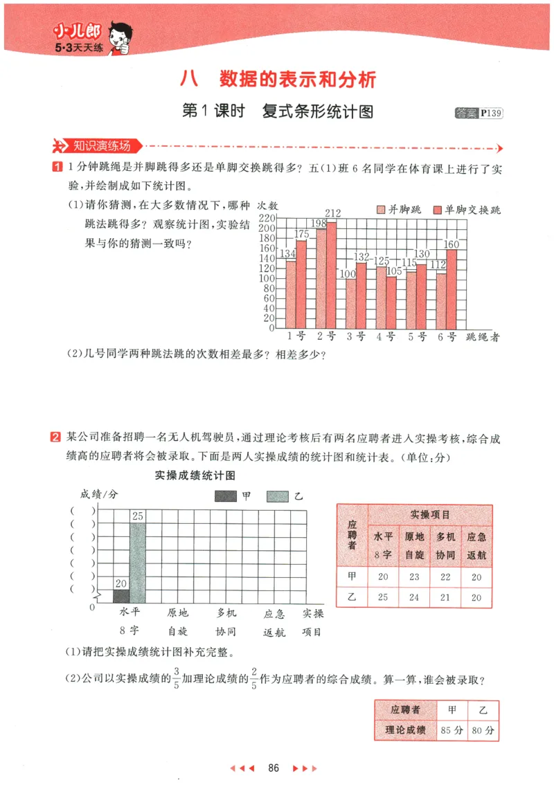2026春《53天天练》数学BSD5下_2026春小学教辅大合集_7-26春《53天天练》系列_26春《53天天练》数学_26春北师大版数学1-6年级下册《53天天练》_2026春《53天天练》数学BSD5下