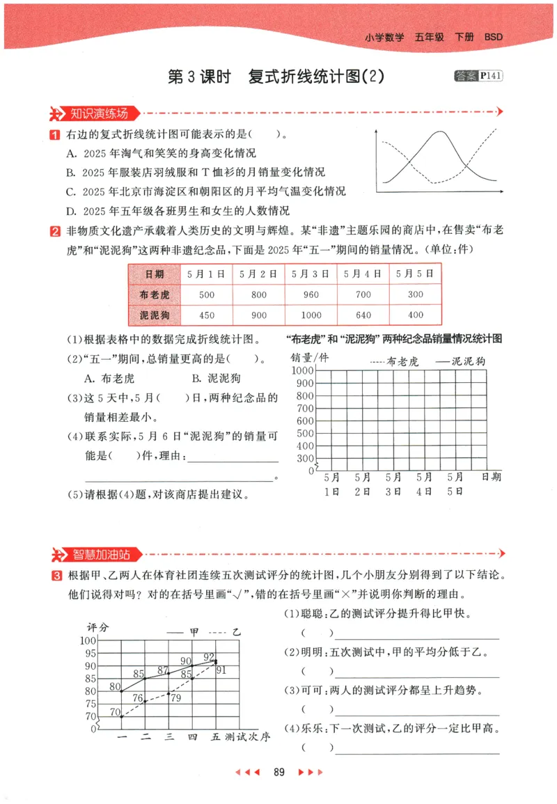 2026春《53天天练》数学BSD5下_2026春小学教辅大合集_7-26春《53天天练》系列_26春《53天天练》数学_26春北师大版数学1-6年级下册《53天天练》_2026春《53天天练》数学BSD5下