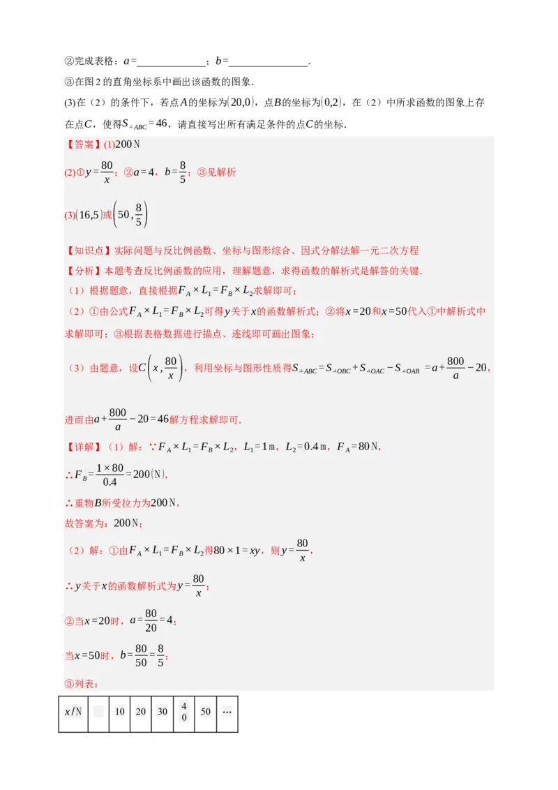 专题03反比例函数及其应用九大考点+知识串讲-2026年中考数学总复习重难考点强化训练（全国通用）(解析版）_中考复习资料_语数英物化_2数学中考复习_2026年中考复习（更新中）