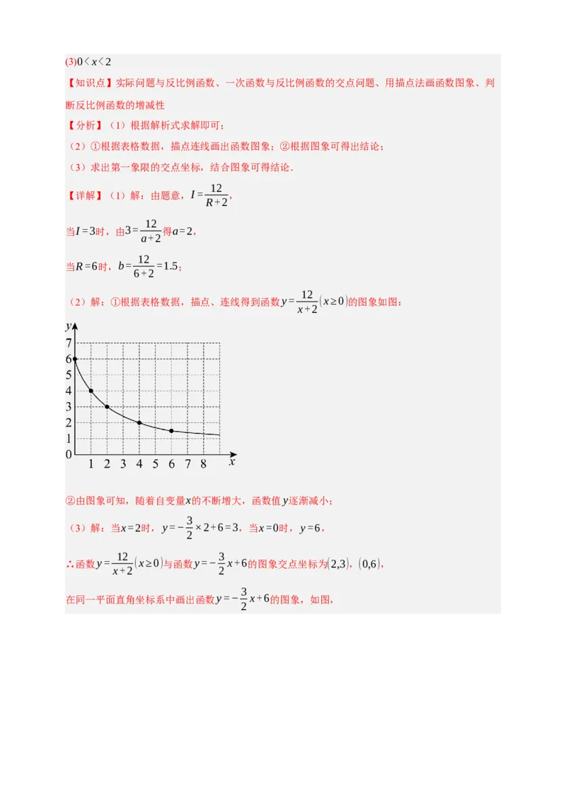 专题03反比例函数及其应用九大考点+知识串讲-2026年中考数学总复习重难考点强化训练（全国通用）(解析版）_中考复习资料_语数英物化_2数学中考复习_2026年中考复习（更新中）