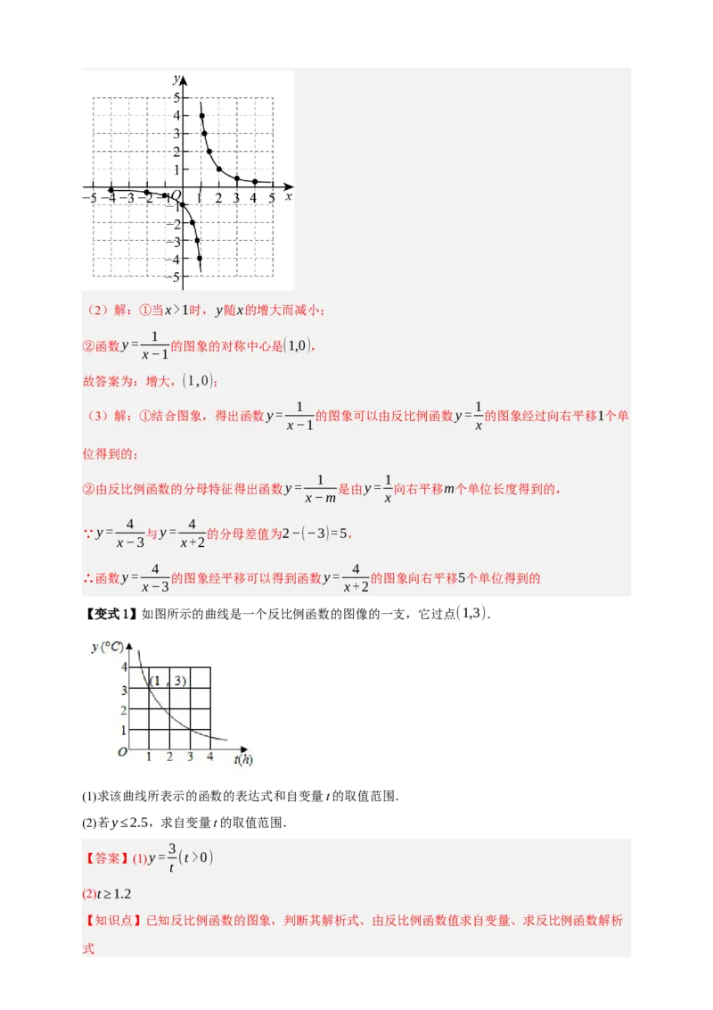 专题03反比例函数及其应用九大考点+知识串讲-2026年中考数学总复习重难考点强化训练（全国通用）(解析版）_中考复习资料_语数英物化_2数学中考复习_2026年中考复习（更新中）