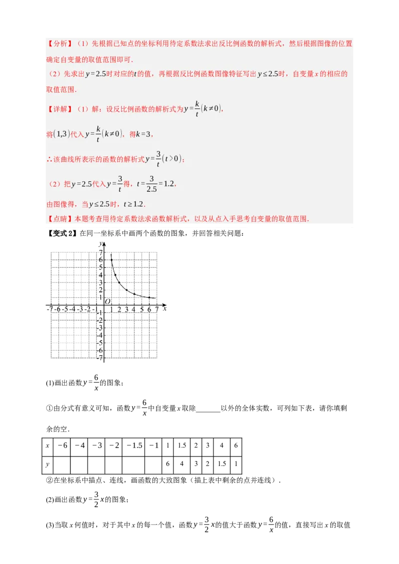 专题03反比例函数及其应用九大考点+知识串讲-2026年中考数学总复习重难考点强化训练（全国通用）(解析版）_中考复习资料_语数英物化_2数学中考复习_2026年中考复习（更新中）