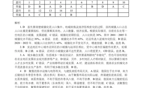 高一地理期中高一期中地理答案_2025年05月试卷_0517湖北省宜昌市部分省级示范高中2024-2025学年高一下学期4月期中联合考试