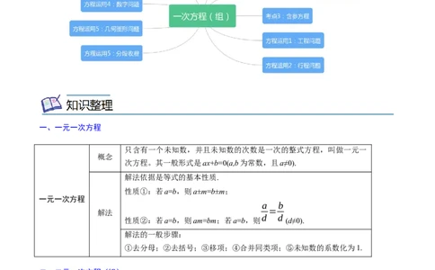 专题04一次方程（组）考点精讲（原卷版）_中考复习资料_语数英物化_2数学中考复习_2023年中考复习资料_专项复习_中考高分导航备战2023年中考数学考点总复习（全国通用）