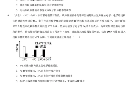 题型5从物质与能量视角探索细胞呼吸（题型归纳）（原卷版）_新高考复习资料_2023年新高考复习资料_二轮复习_技巧点拨备战2023年高考生物二轮题型复习讲解286731240