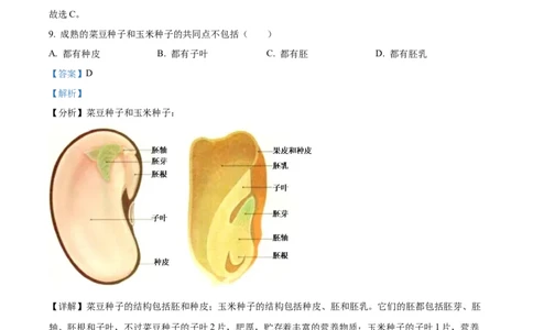 精品解析：2022年黑龙江省大庆市中考生物真题（解析版）_6生物中考复习_2025中考复习资料_中考真题（近三年）_2022年生物中考真题114份_精品解析：2022年黑龙江省大庆市中考生物真题