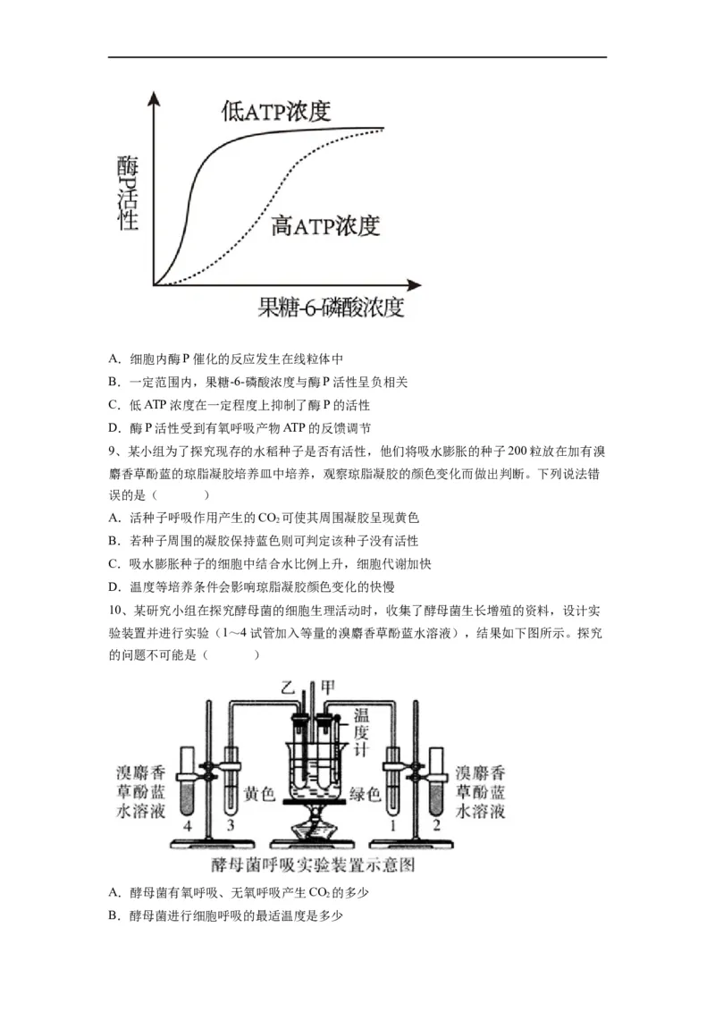 重难点05酶、ATP以及细胞呼吸（原卷版）_通用版（老高考）复习资料_2023年复习资料_专项复习_2023年高考生物热点&middot;重点&middot;难点专练（全国通用）