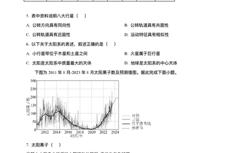 重庆市渝西中学2025-2026学年高一上学期10月月考地理试题含答案_2025年10月高一试卷_251030重庆市渝西中学2025-2026学年高一上学期10月月考