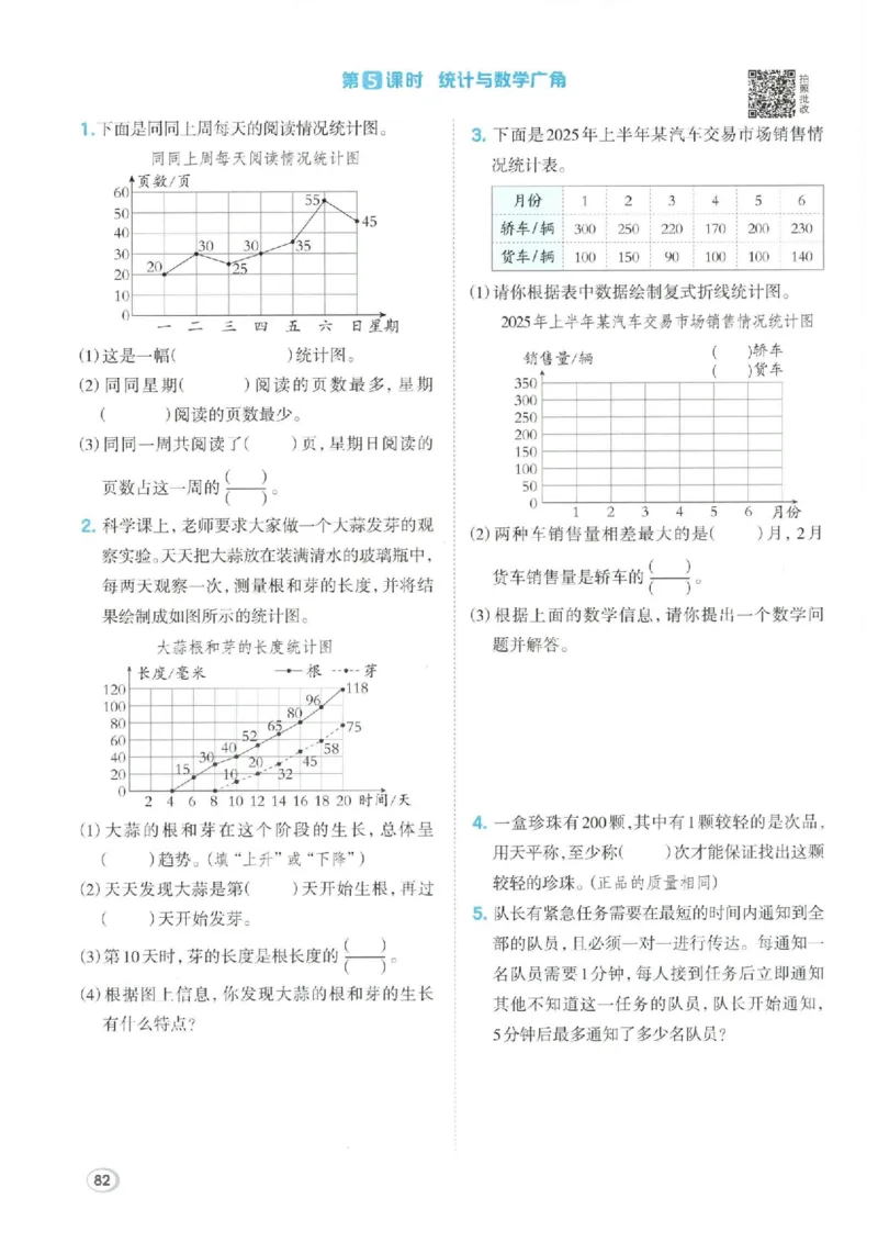 26春5下数学全册一课一练人教版_2026春人教数学《一课一练》