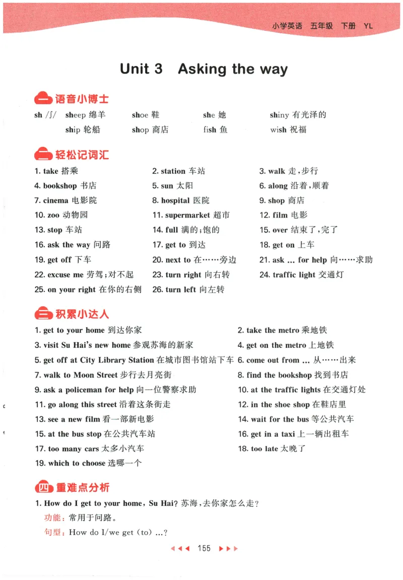 2026春《53天天练》英语YL5下知识清单_2026春小学教辅大合集_7-26春《53天天练》系列_26春《53天天练》英语_26春《53天天练》英语YL_2026春《53天天练》英语YL5下