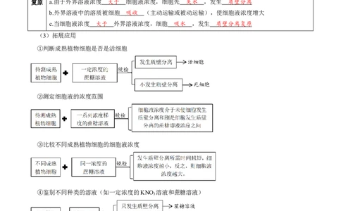 题型3物质进出细胞的方式（核心知识）（解析版）_新高考复习资料_2023年新高考复习资料_二轮复习_技巧点拨备战2023年高考生物二轮题型复习讲解286731240