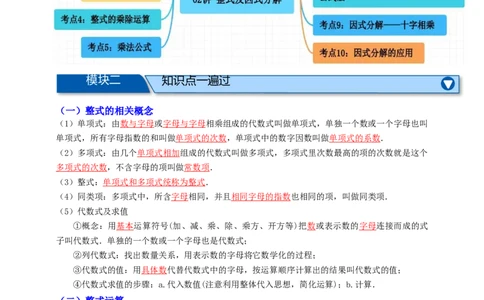 专题02整式及其因式分解十大考点+知识串讲-2026年中考数学总复习重难考点强化训练（全国通用版）（解析版）_中考复习资料_语数英物化_2数学中考复习_2026年中考复习（更新中）