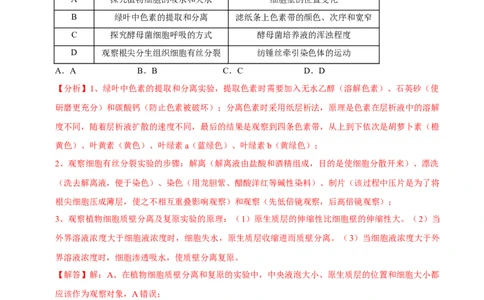 题型3物质进出细胞的方式（题型归纳）（解析版）_新高考复习资料_2023年新高考复习资料_二轮复习_技巧点拨备战2023年高考生物二轮题型复习讲解286731240