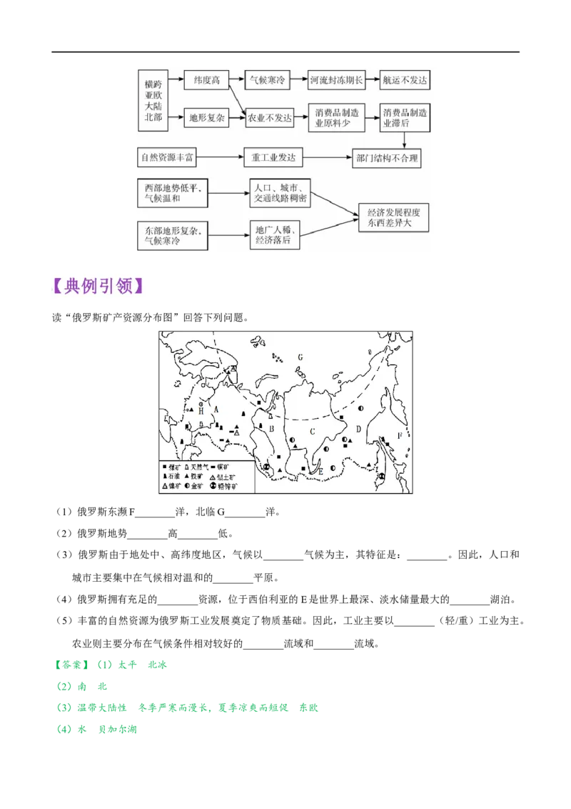 考点08日本和俄罗斯-备战2023年中考地理考点一遍过_7地理中考复习_2023年中考复习资料_专项复习_2023年中考地理考点一遍过-----