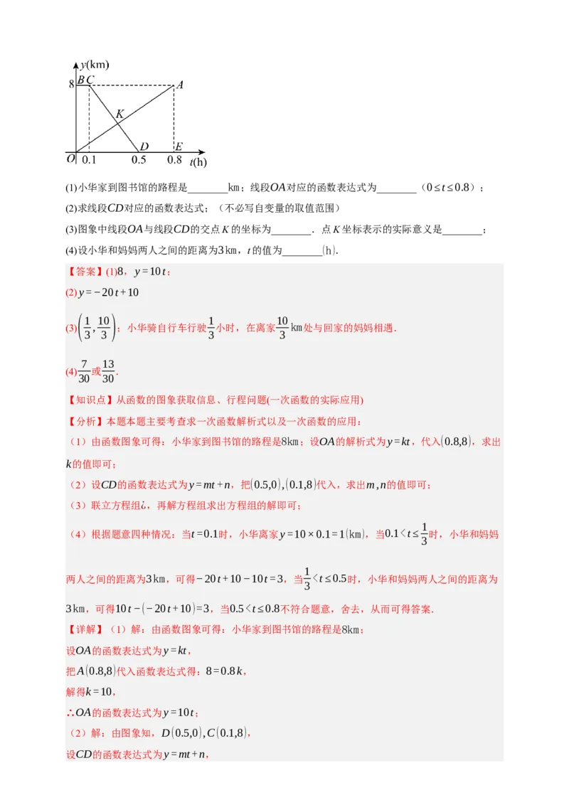 专题02一次函数及其应用十大考点+知识串讲-2026年中考数学总复习重难考点强化训练（全国通用）(解析版）_中考复习资料_语数英物化_2数学中考复习_2026年中考复习（更新中）