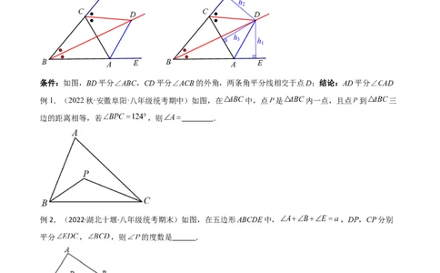 专题05三角形中的倒角模型-双角平分线（三角形）模型（原卷版）_中考复习资料_语数英物化_2数学中考复习_2024年中考复习资料_专项复习资料