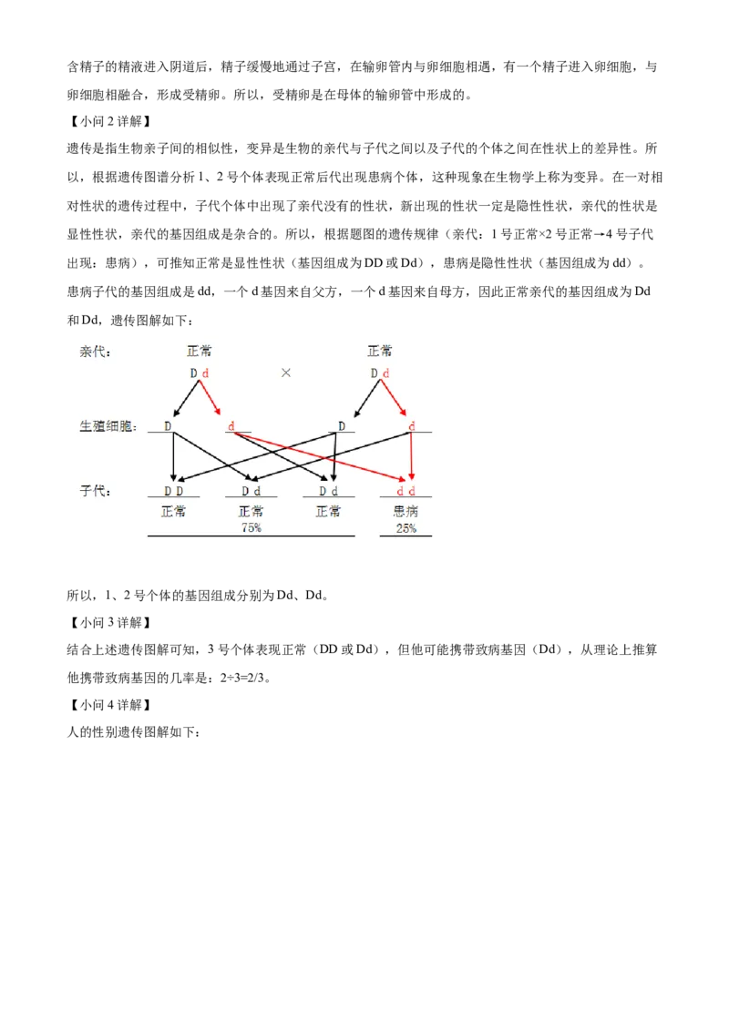 精品解析：2022年湖北省恩施州中考生物真题（解析版）_6生物中考复习_2025中考复习资料_中考真题（近三年）_2022年生物中考真题114份_精品解析：2022年湖北省恩施州中考生物真题