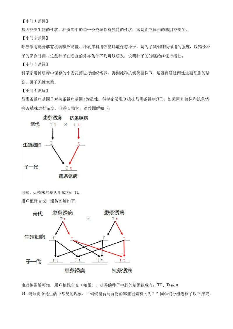 精品解析：2022年江苏省徐州市中考生物真题（解析版）_6生物中考复习_2025中考复习资料_中考真题（近三年）_2022年生物中考真题114份_精品解析：2022年江苏省徐州市中考生物真题
