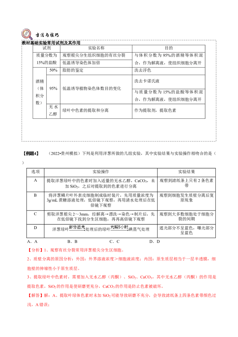 题型7光合作用与细胞呼吸相关的实验探究（题型归纳）（解析版）_新高考复习资料_2023年新高考复习资料_二轮复习_技巧点拨备战2023年高考生物二轮题型复习讲解286731240