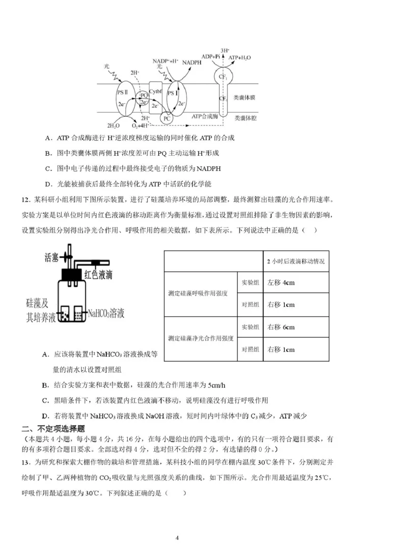 邵阳市第二中学2025-2026学年高一上学期入学测试生物试卷（含解析）_2026年03月高一试卷_260317湖南省邵阳市第二中学2025-2026学年高一下学期入学测试试卷（全科）