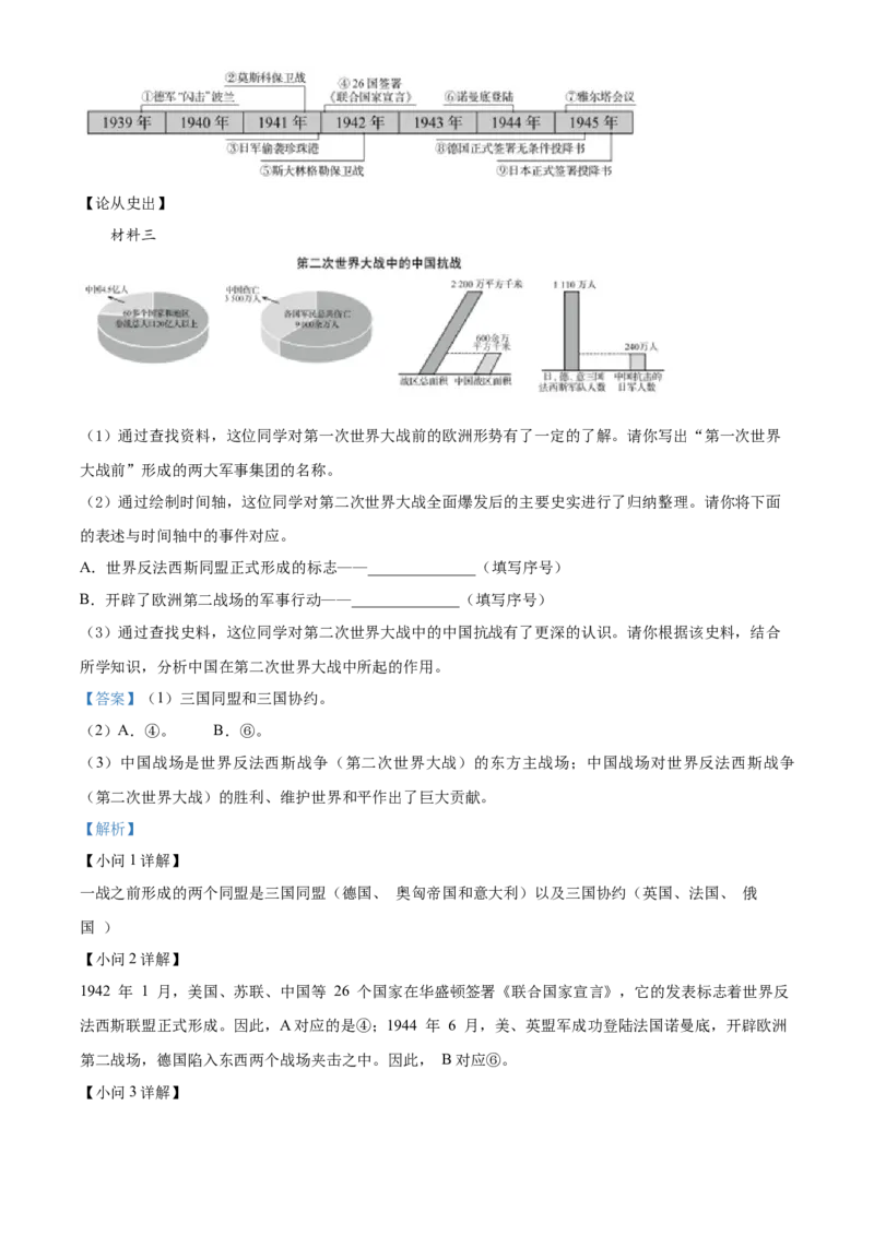 精品解析：2022年辽宁省盘锦市中考历史真题（解析版）_8历史中考复习_2025年中考复习资料_中考真题（近三年）_2022年中考历史试卷114份_精品解析：2022年辽宁省盘锦市中考历史真题