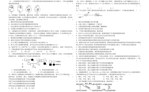 高一生物试题_2024年07月试卷_0724黑龙江省大庆中学2023-2024学年高一下学期期末考试_黑龙江省大庆市让胡路区大庆市大庆中学2023-2024学年高一下学期7月期末生物试题