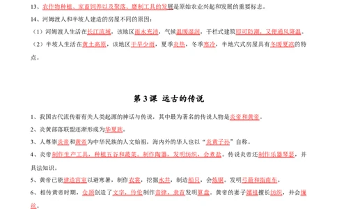 主题14常考点一句话背记(中国古代史)_中考历史资料合集_中考历史专题复习讲义资料（可下载打印）