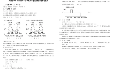 高一生物_2024年07月试卷_0710四川省成都市树德中学2023-2024学年高一下学期期末考试_四川省成都市青羊区四川省成都市树德中学2023-2024学年高一下学期7月期末生物试题_高一生物定稿