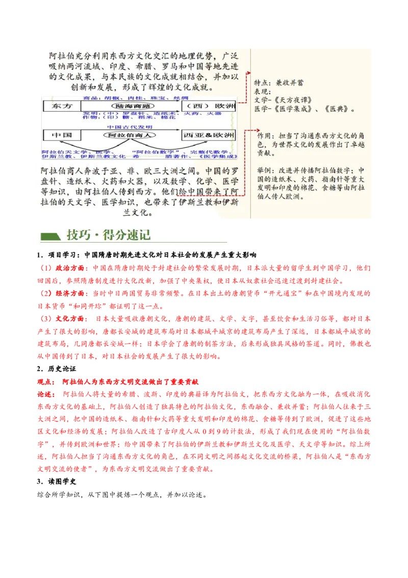 （讲义）专题19封建时代的欧洲、亚洲国家修改版（原卷版）_8历史中考复习_2024年中考复习资料_一轮复习资料_完课件+讲义+练习2024年中考历史一轮复习讲练测（全国通用）