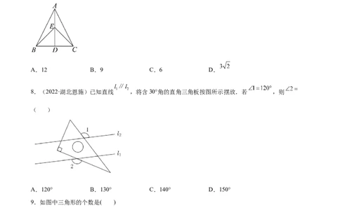 专题13三角形与多边形的有关概念及性质考点巩固（原卷版）_中考复习资料_语数英物化_2数学中考复习_2023年中考复习资料_专项复习