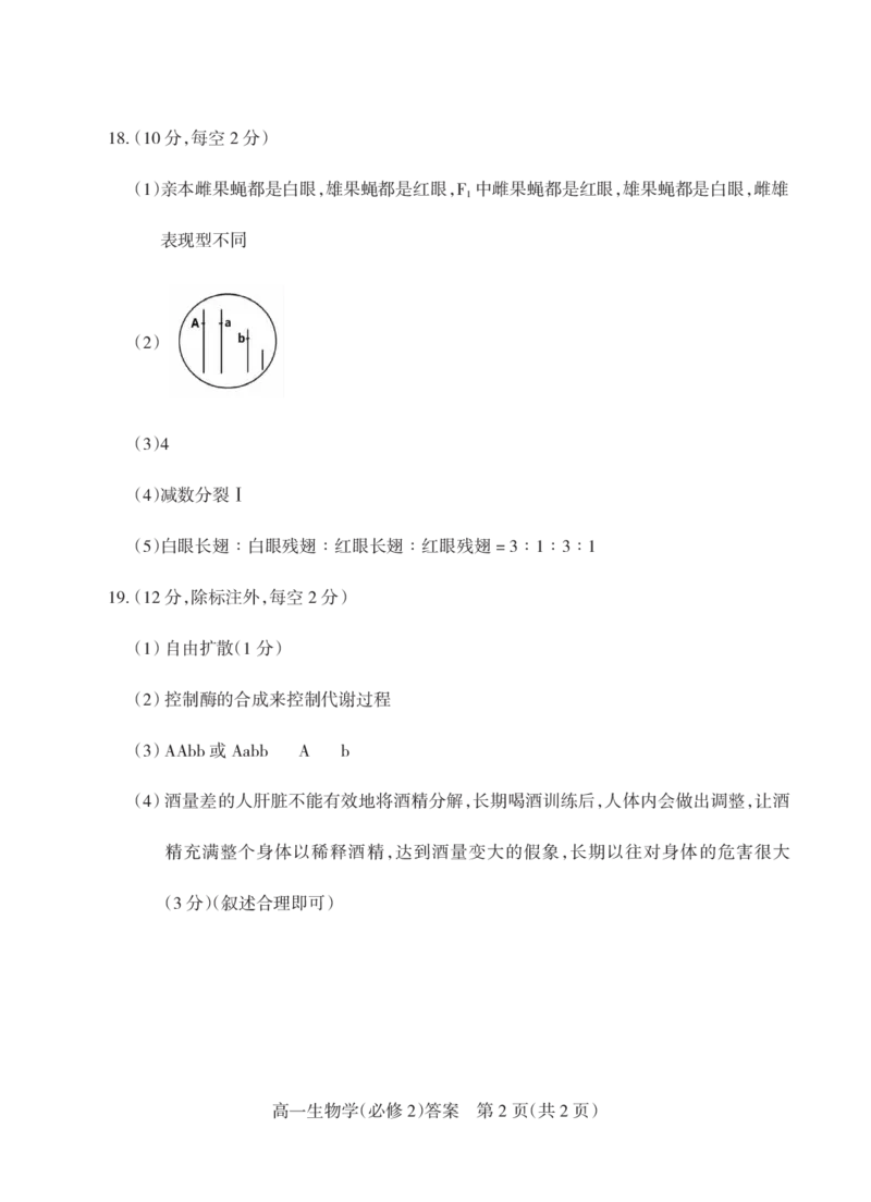 高一生物答案2024_2024年08月试卷_0806山西省阳泉市2023-2024学年高一下学期期末考试_山西省阳泉市2023-2024学年高一下学期期末考试生物试题