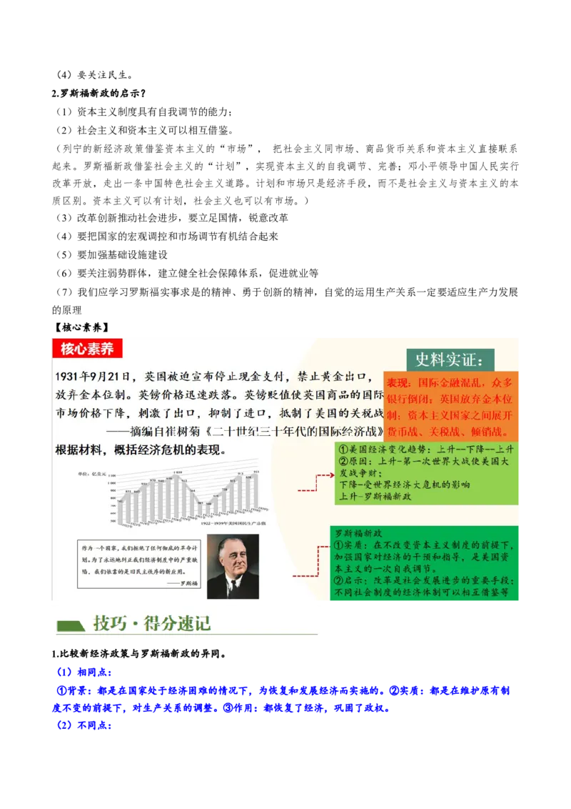 （讲义）专题26经济大危机和第二次世界大战（原卷版）_8历史中考复习_2024年中考复习资料_一轮复习资料_完课件+讲义+练习2024年中考历史一轮复习讲练测（全国通用）