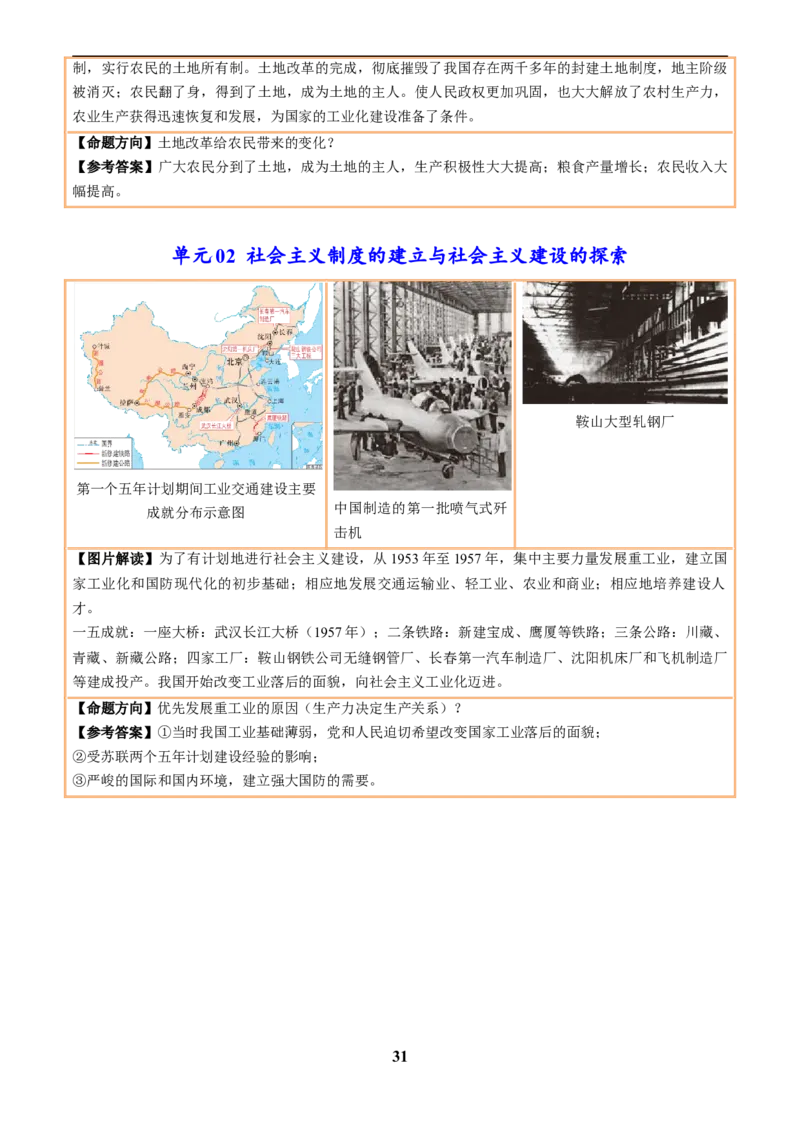 主题18常考图片识记(中国近现代史)(图片解读+命题方向+参考答案)_中考历史资料合集_中考历史专题复习讲义资料（可下载打印）