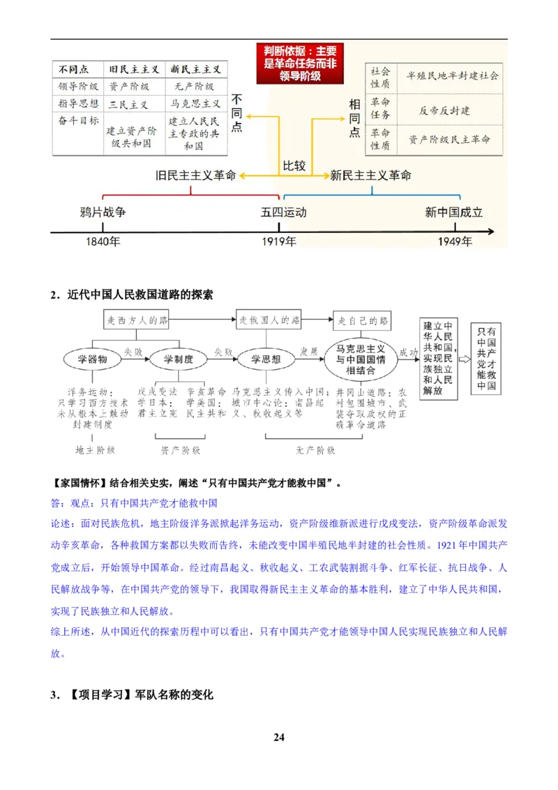 主题08新民主主义革命时期(历史时空+热词背诵+考点梳理+素养导向+命题预测)_中考历史资料合集_中考历史专题复习讲义资料（可下载打印）