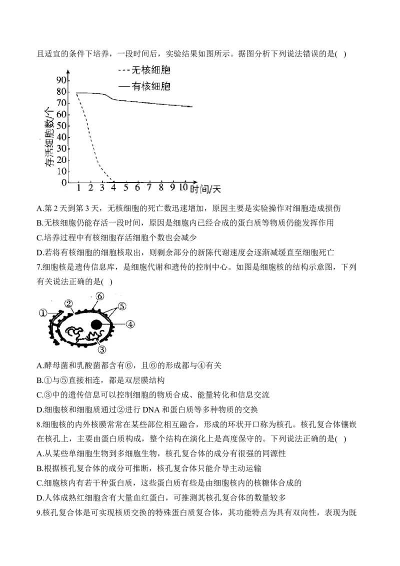 （2）细胞的结构与功能&mdash;&mdash;2025届高考生物二轮复习易错重难提升（含解析）_2025年新高考资料_二轮复习_2025届高考生物二轮复习易错重难提升（含解析）