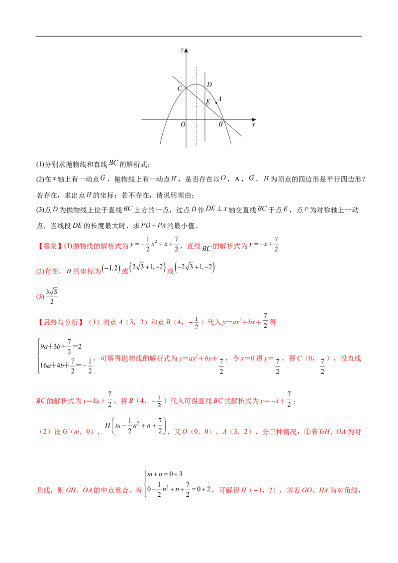 专题14函数中的最值问题（解析版）_中考复习资料_语数英物化_2数学中考复习_2023年中考复习资料_专项复习_聚焦压轴2023届中考数学压轴大题专项突破