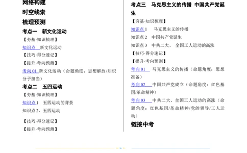 （讲义）专题10新民主主义革命的开始（原卷版）_8历史中考复习_2024年中考复习资料_一轮复习资料_完课件+讲义+练习2024年中考历史一轮复习讲练测（全国通用）