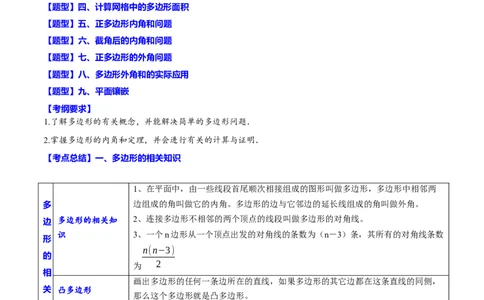 专题25多边形及内角和(解析版)_中考复习资料_语数英物化_2数学中考复习_2023年中考复习资料_一轮复习_备战2023年中考数学一轮复习之必考点题型全归纳与分层精练（全国通用）