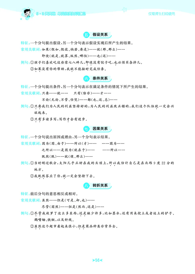 26春53天天练六下人教语文《单元归类知识汇总》_2026春人教语文53单元知识归纳总结