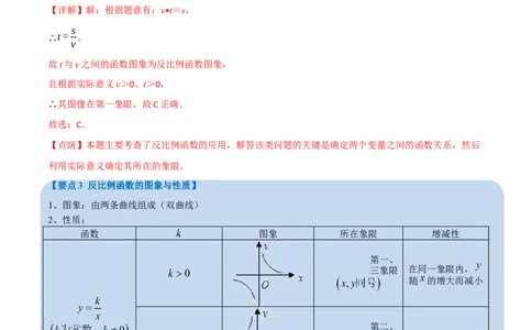 专题11反比例函数及其应用（10个高频考点）（举一反三）（全国通用）（解析版）_中考复习资料_语数英物化_2数学中考复习_2023年中考复习资料_专项复习