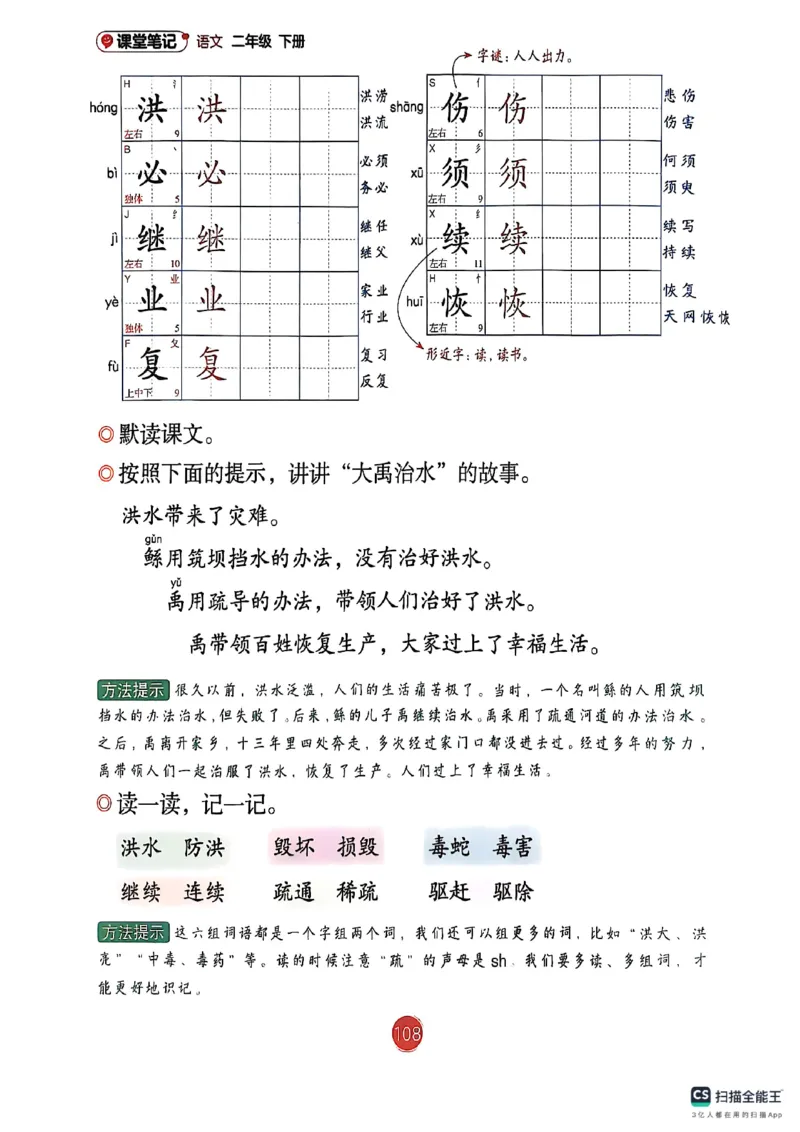 2026春小学2年级下册语文课堂笔记_2026春小学教辅大合集_3-26春《课堂笔记》系列_小学语文《课堂笔记》1-6年级下册（26春）(2)_《课堂笔记》1-6年级下册（26春）