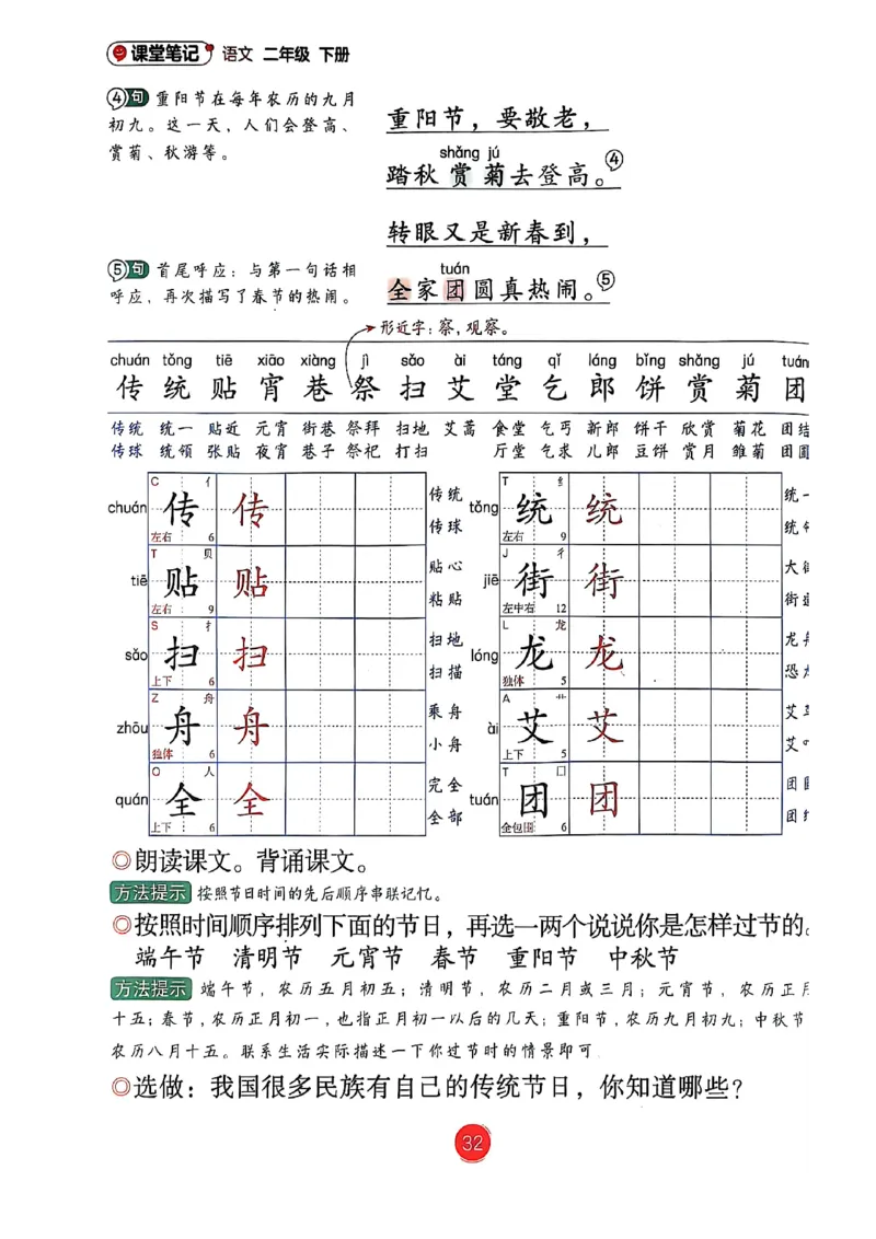 2026春小学2年级下册语文课堂笔记_2026春小学教辅大合集_3-26春《课堂笔记》系列_小学语文《课堂笔记》1-6年级下册（26春）(2)_《课堂笔记》1-6年级下册（26春）