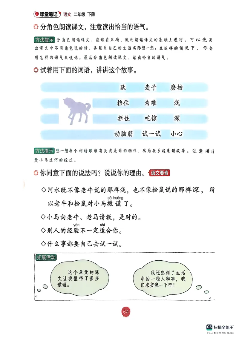 2026春小学2年级下册语文课堂笔记_2026春小学教辅大合集_3-26春《课堂笔记》系列_小学语文《课堂笔记》1-6年级下册（26春）(2)_《课堂笔记》1-6年级下册（26春）