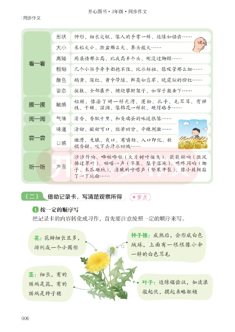 26春《开心同步作文》三下_2026春小学教辅大合集_13-26春《开心》系列_26春《开心同步作文》小学初中1-8年级下册合集