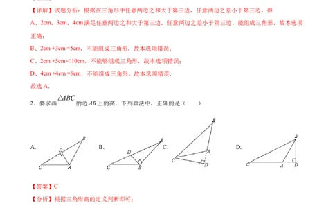 专题13三角形与多边形的有关概念及性质考点巩固（解析版）_中考复习资料_语数英物化_2数学中考复习_2023年中考复习资料_专项复习