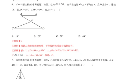 专题13三角形与多边形的有关概念及性质考点巩固（解析版）_中考复习资料_语数英物化_2数学中考复习_2023年中考复习资料_专项复习