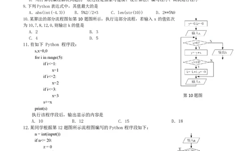 高一质量检测技术选考_2026年04月高一试卷_260421浙江省余姚中学2025-2026学年高一下学期4月质量检测试题
