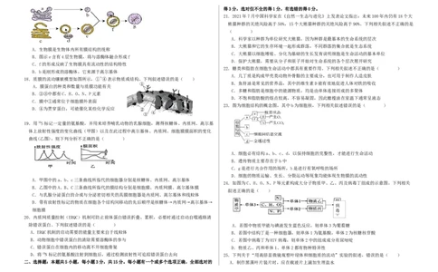 高一年级10月份月考生物试题_2025年10月高一试卷_251028山东省德州市夏津第一中学2025-2026学年高一上学期10月月考（全）